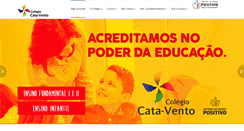 Desktop Screenshot of colegiocatavento.com.br