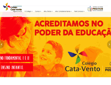 Tablet Screenshot of colegiocatavento.com.br